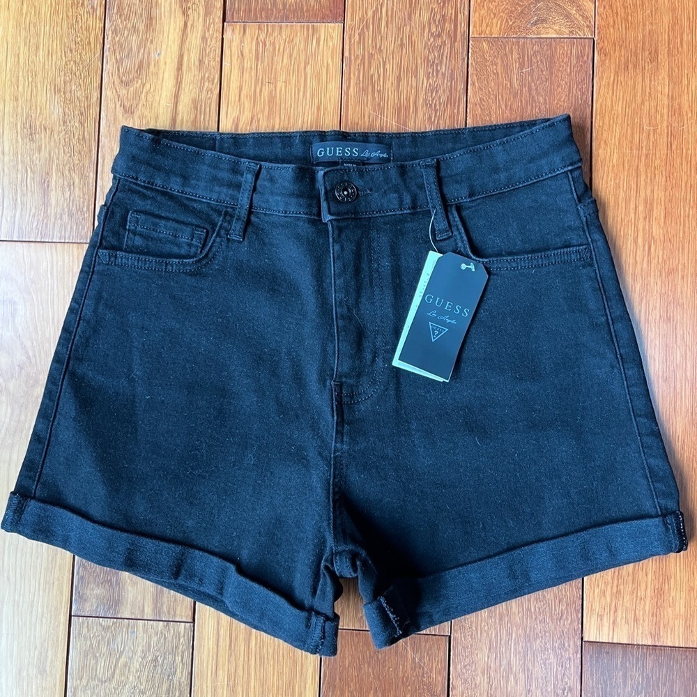 NWT Guess vintage black denim shorts size 27